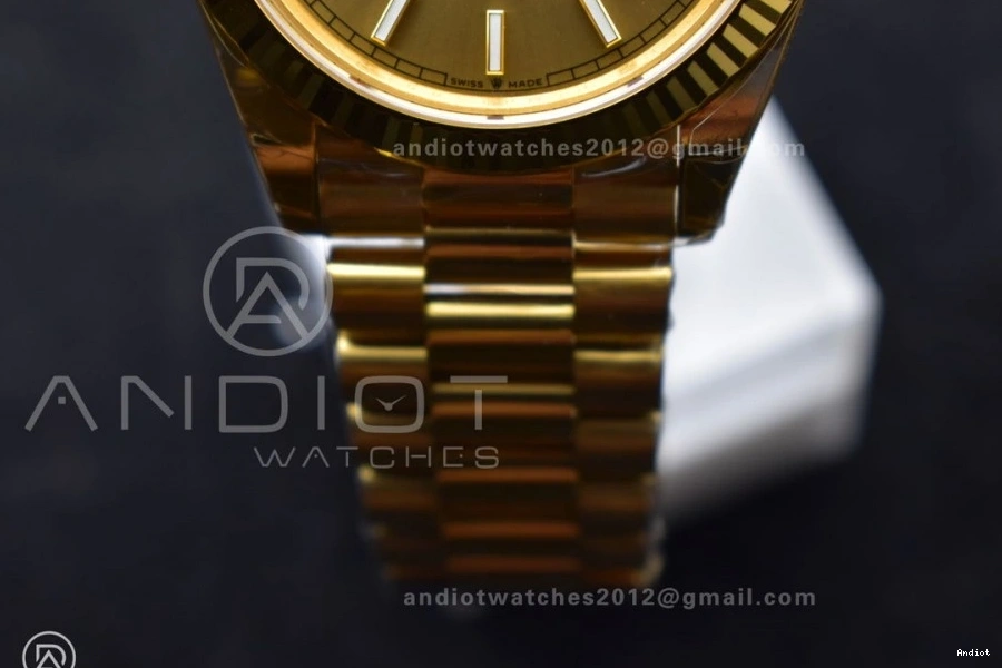 YG THBF 1:1 40 President Day Edition Gold (Gain VR3255 Date on Best 228238 Weight) Dial Bracelet 0801